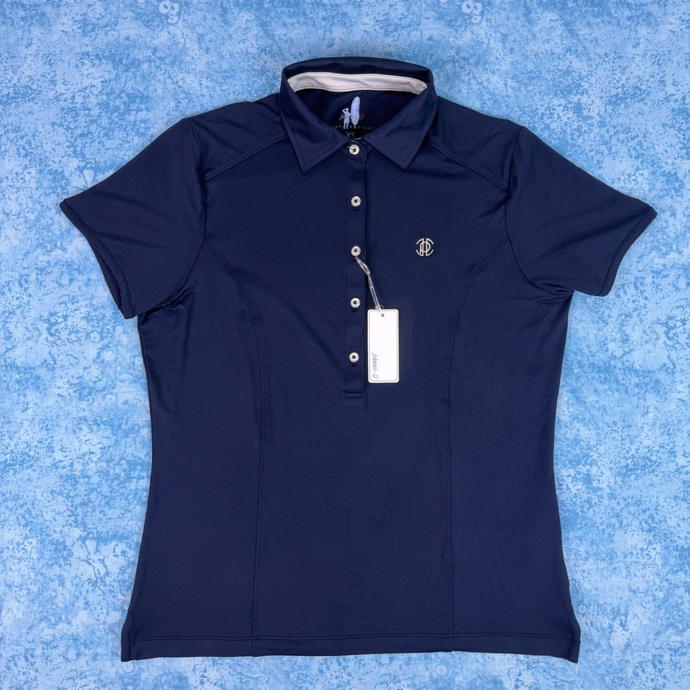 Johnnie O Angela Featherweight Polo Shirt Navy Blue XS NWT